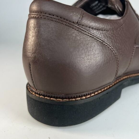 Apex Uneven Legs Lexington Brown Leather Oxford Dress Shoes Men 9.5 NWOT